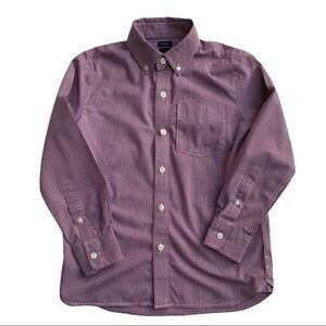 Gap Kids Red & Blue Micro Plaid Button‎ Down Medium